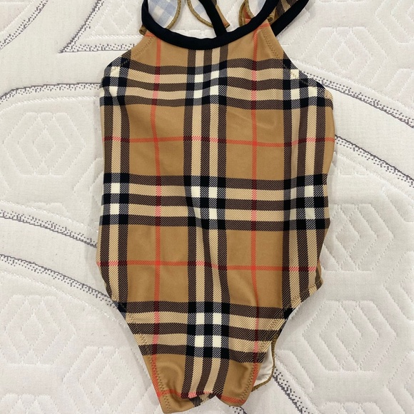 Babygirl Burberry Swimsuit Size 12M - Picture 1 of 1